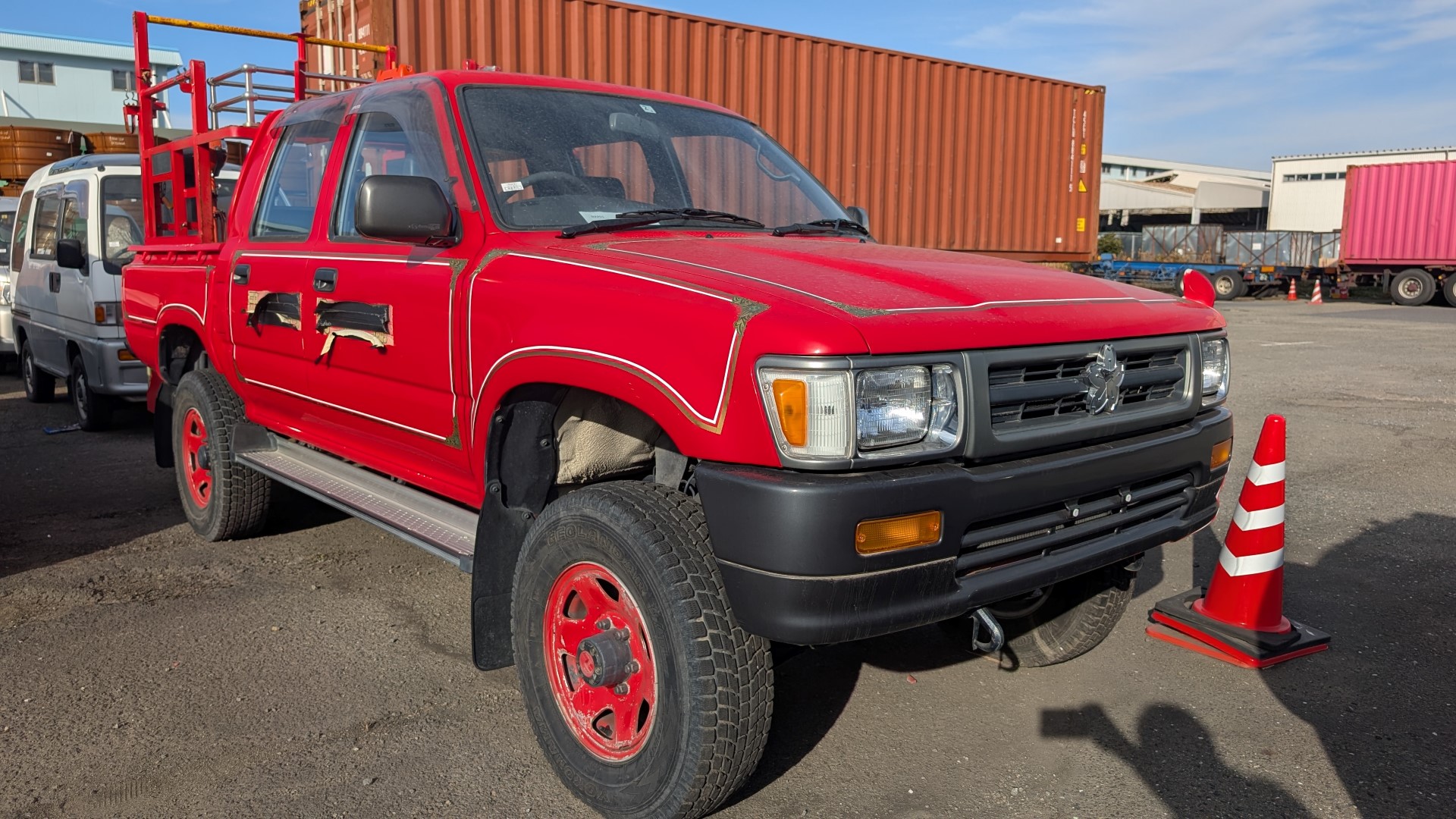 1992 Toyota Hilux pickup, ex fire truck. Less than 14K kilometers!